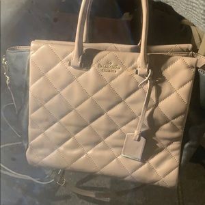 Greyish purple and black Kate Spade purse